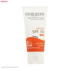 کرم ضدافتاب spf50فاقدچربی